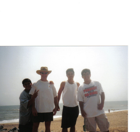 Dad & boys at the Outer Banks