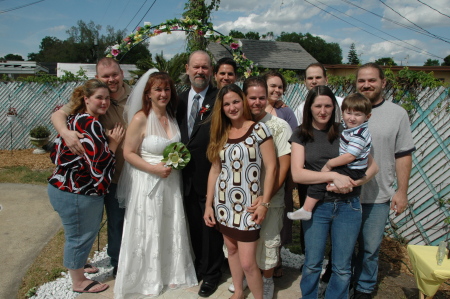 Family at wedding