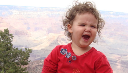 Brenda enjoying the Grand Canyon