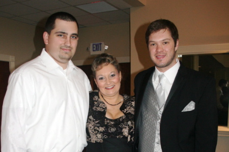 2008 with sons Seth and Nathan