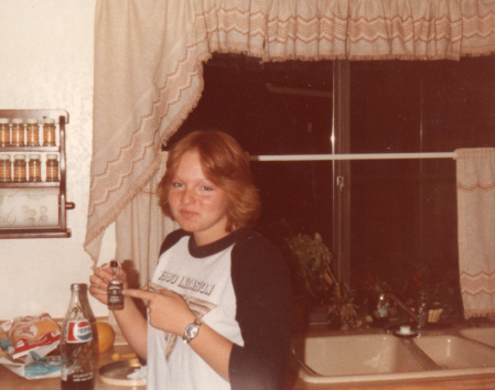 Me at Todd's house on Downing 1982