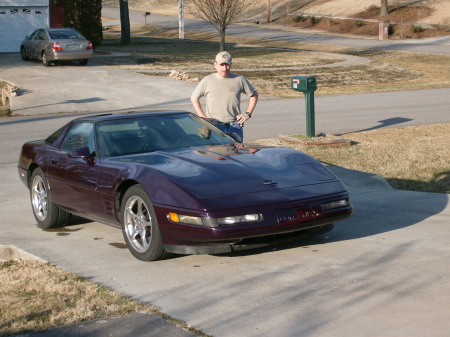 Joe and his old purple vette