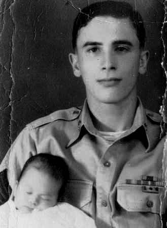 1955, me at 10 weeks w/Dad