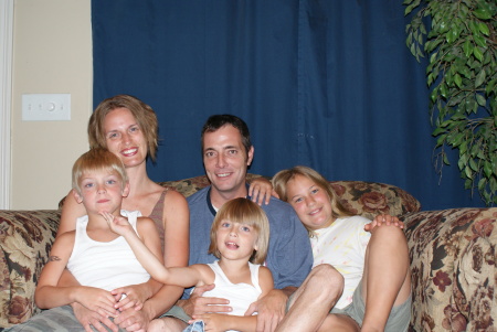 My daughter, Sarah, and her family