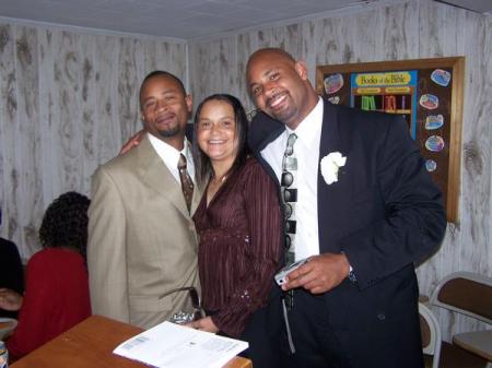 MY SISTER IN MIDDLE WITH MY TWO SONS