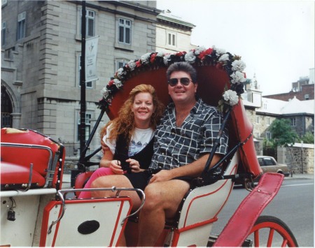 RB and Kathy in Old Montreal 1992