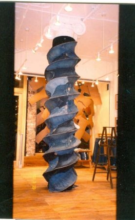 Denim DNA Sculpture