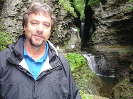 Hiking at a State park in Watkins Glen, NY