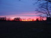 Sunset on the farm..