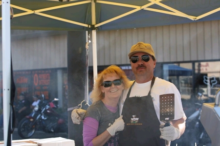 Cooking at a Bike Rally