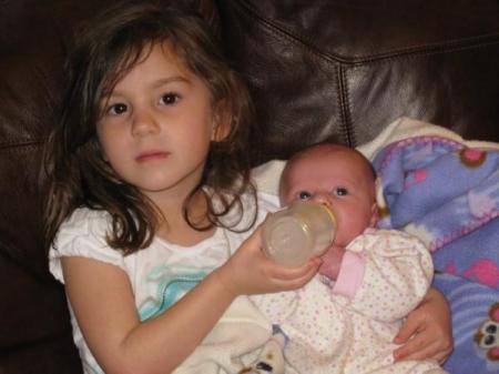 Granddaughters Emilie and Olivia