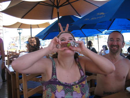 Aimee double shot Johnson in Mexico 2009