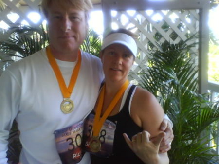 My wife (Shannon) & I after Maui 1/2 marathon