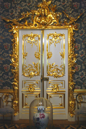 Gilded Door Inside the Peterhof