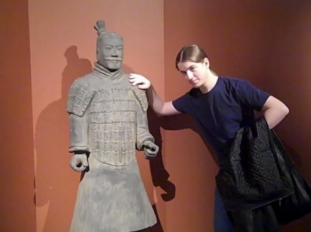 Sean with Chinese warrior friend