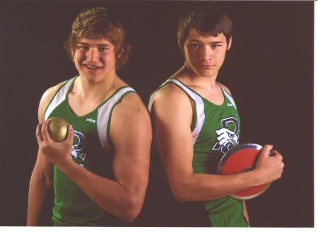 Joel and Josiah, track pics