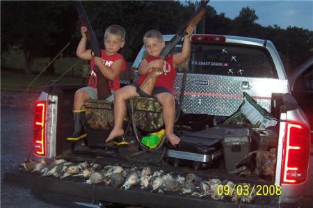 first hunting trip for the twins