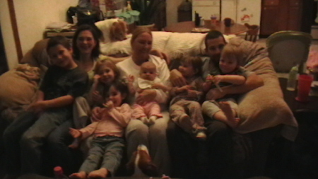 Me my son and daughter and my six grandbabies!