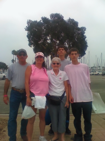 My family along the way of my 39.3 mile walk