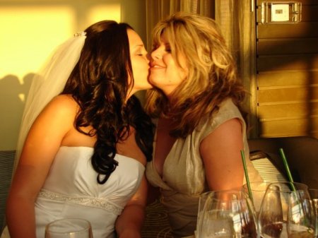 mom and bride