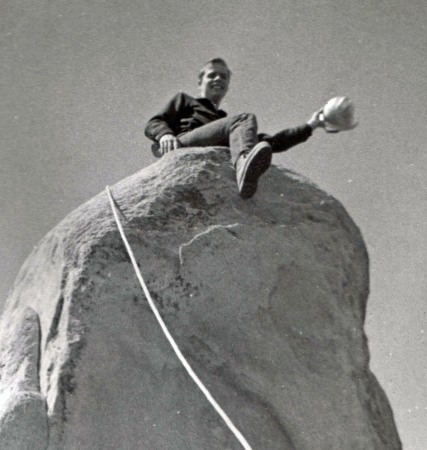 Atop trigger finger, Peschastin Pinnacles,1966