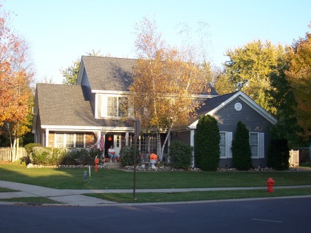 Our house at Halloween