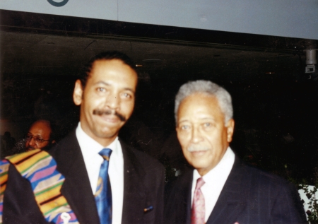 Algernon with NYC Mayor David Dinkins