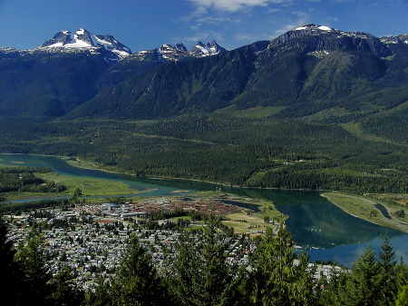 City view from Mount Revelstoke