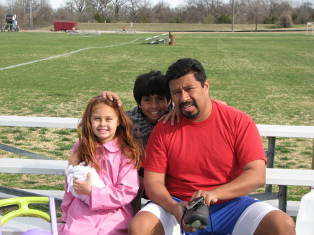 Sunday's are to watch Daddy play soccer!