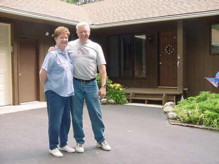 Tom & Joyce at Canadian Lakes home