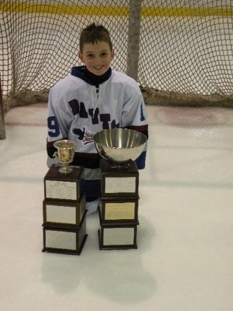 Nick with the winning trophy's