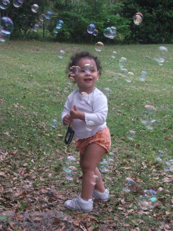 Kalieah in the bubblees