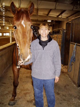 Susan at the barn 2008