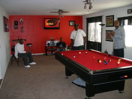 Upstair pool room