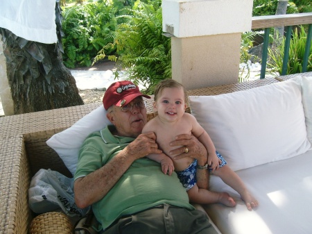 Great Grandpa and Dylan- Mar 09 Puerto Rico