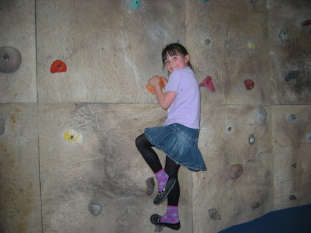 Caylee's Apr.11 U ofL climbing wall 006