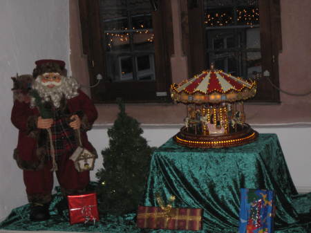 A Toy Museum with different versions of Santa