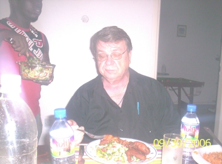 Dinner in Ghana. Africa