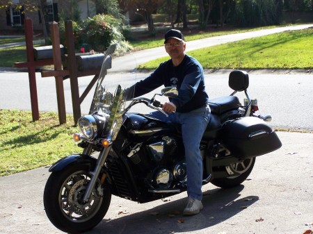 Me on my new toy...Yamaha VStar 1300