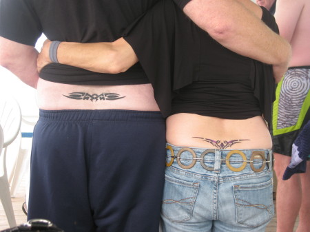 Jon Zane & wife Ginas tramp stamps    '67