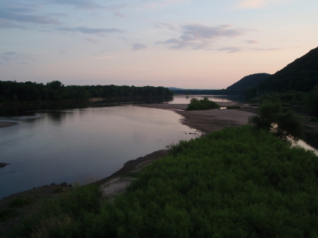 Wisconsin River at Sunset