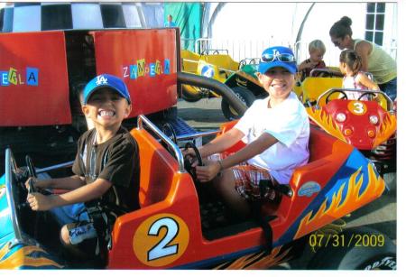 Brice & Landreaux having fun! O.C. Fair 09