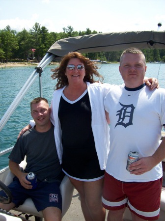 Me and my Nephews on the lake