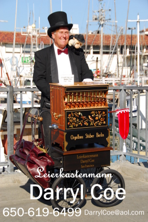 Me and my Street Organ at Fisherman's Wharf