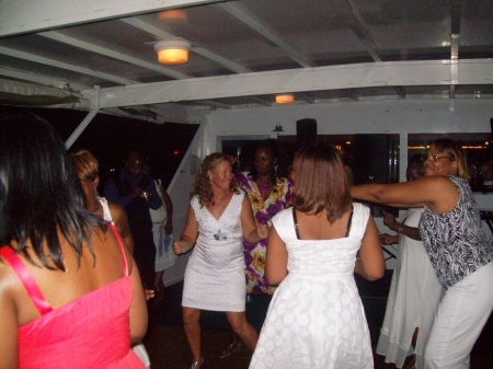 Dancing the night away on the Yacht