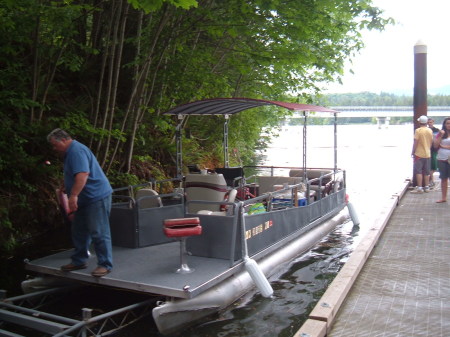 our pontoon boat