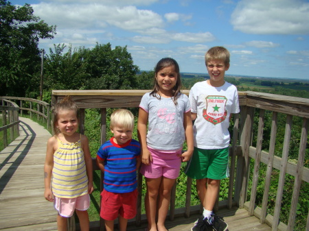 grandkids at Lookout Point, White Cloud