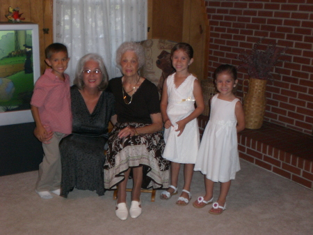 My mom, me and my beautiful grandchildren