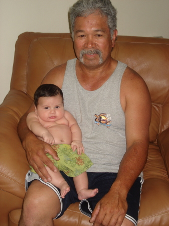 My grandson Keanu and me.