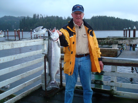 Salmon on Siuslaw River Oregon